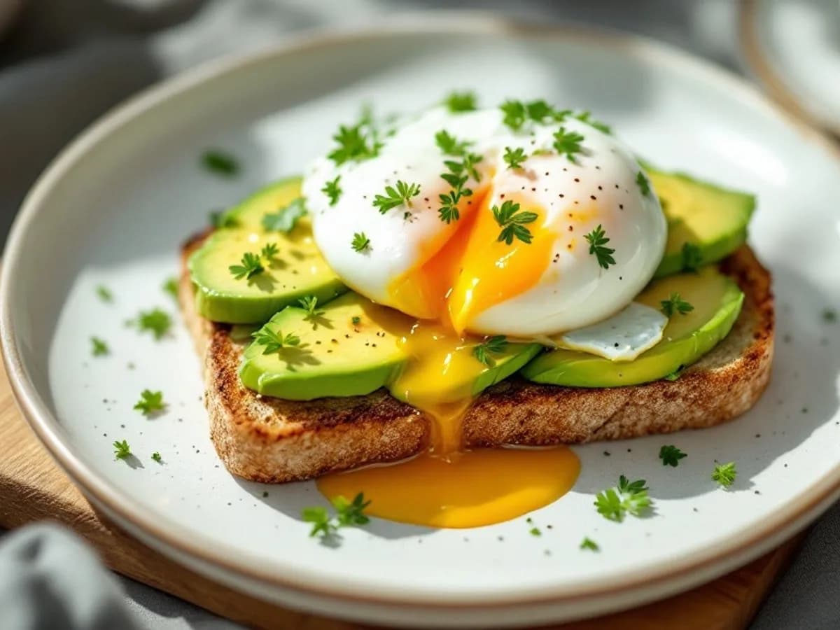 Avocado-Ei-Toast, kleine Portion