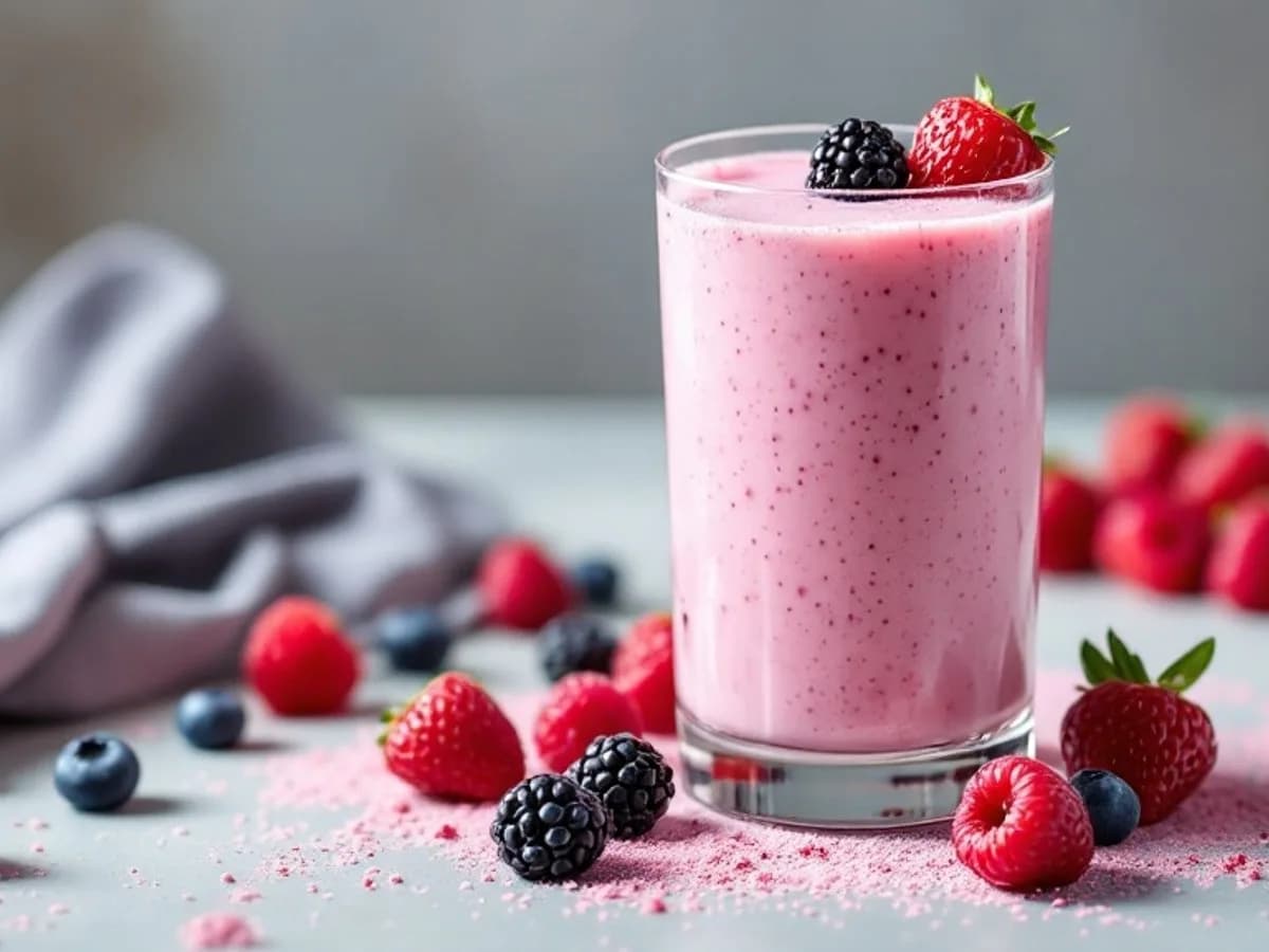 Buttermilch-Beeren-Shake