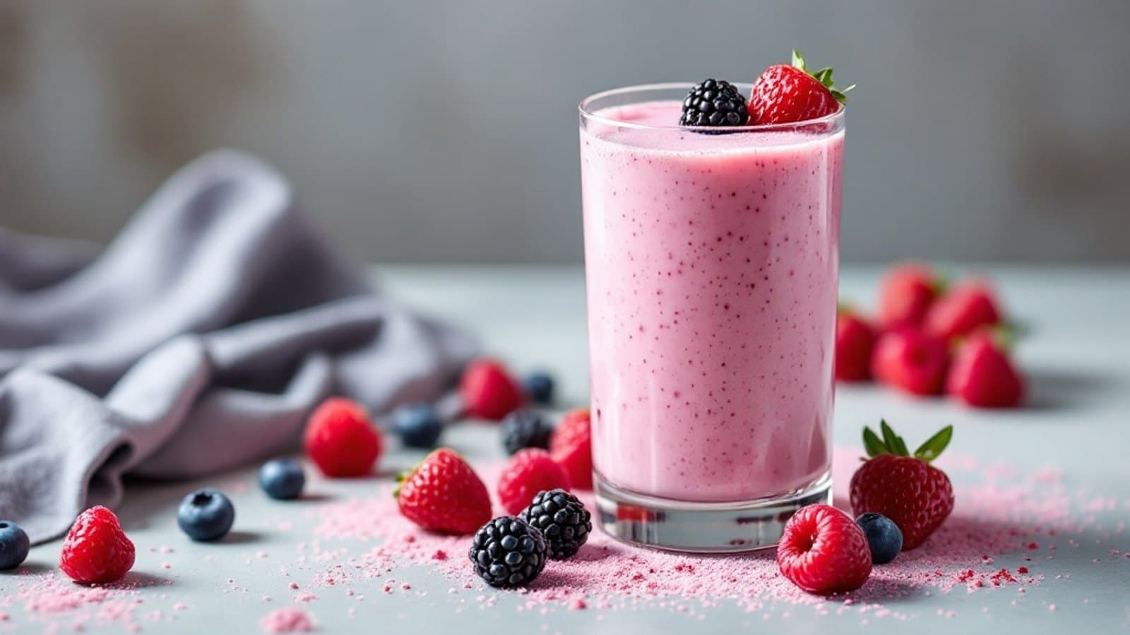 Buttermilch-Beeren-Shake