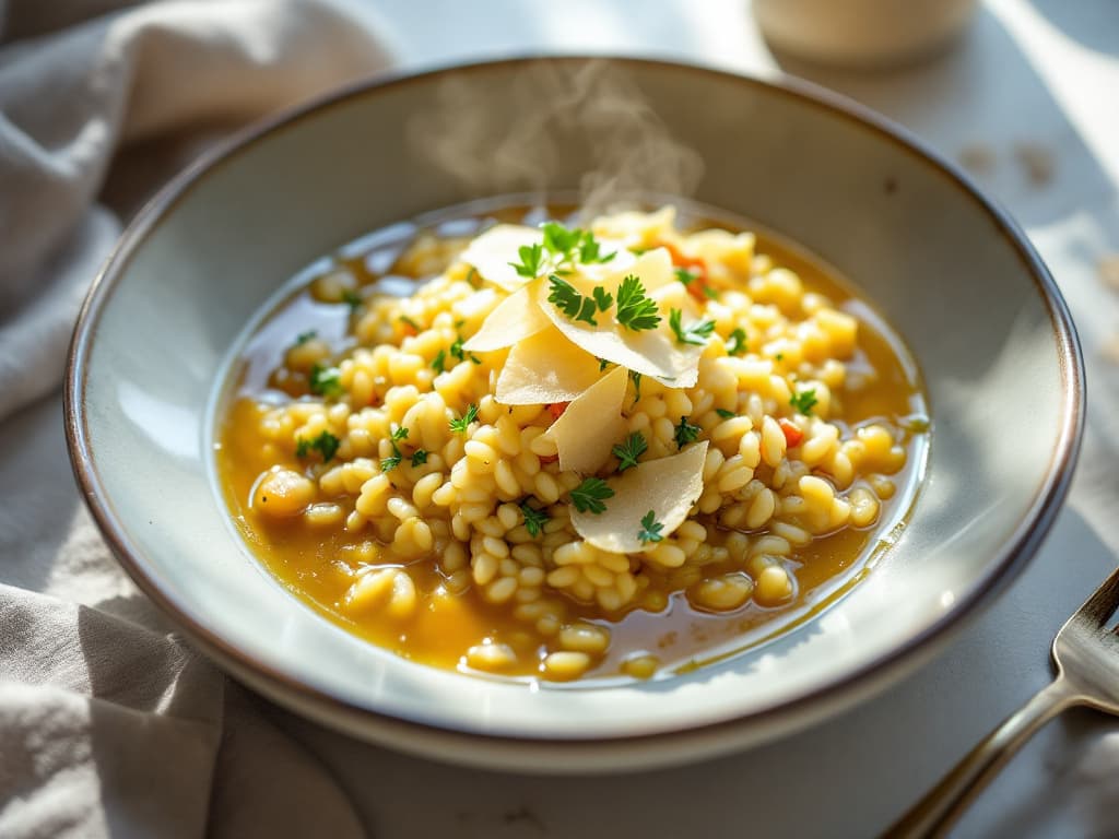 Cremiges Reisotto mit Kohlrabi und zarter Hähnchenbrust