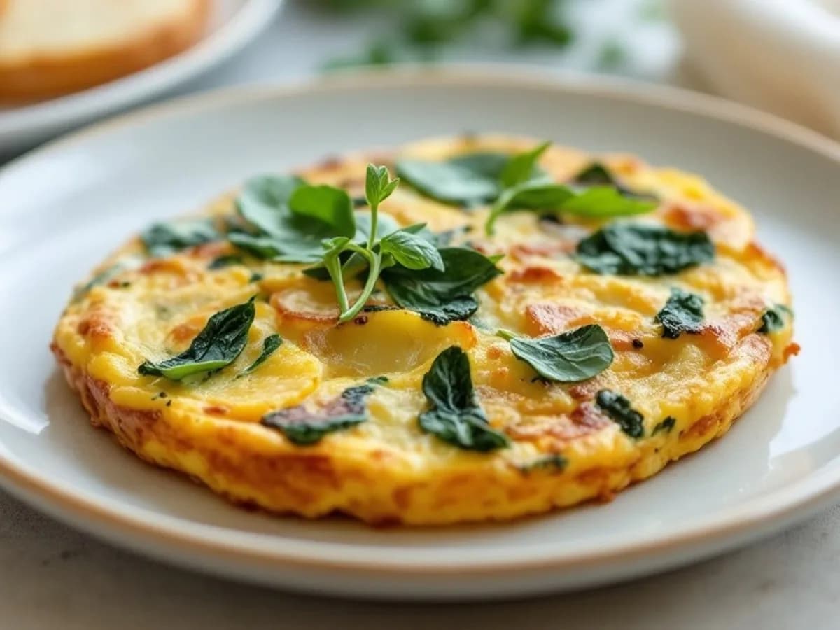 Gemüse-Frittata mit Kartoffel, kleine Portion