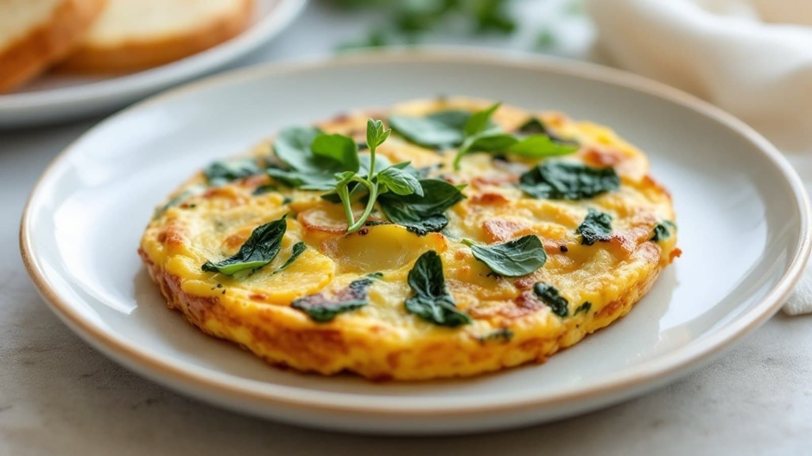 Gemüse-Frittata mit Kartoffel, kleine Portion