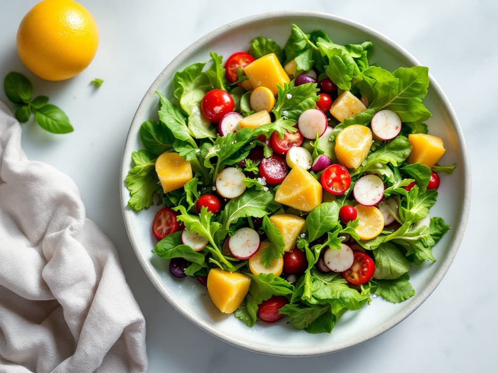 Knackiger Fenchel-Radieschen-Salat mit Zitrusdressing