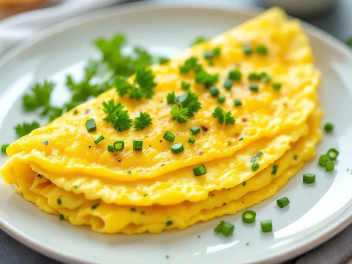 Kräuter-Omelette, kleine Portion