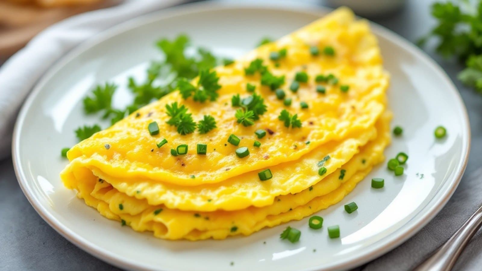 Kräuter-Omelette, kleine Portion
