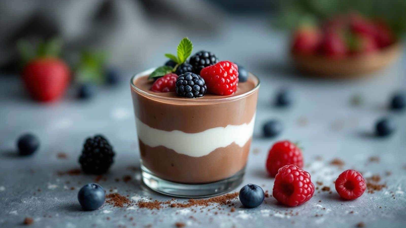 Magerquark-Schoko-Dessert