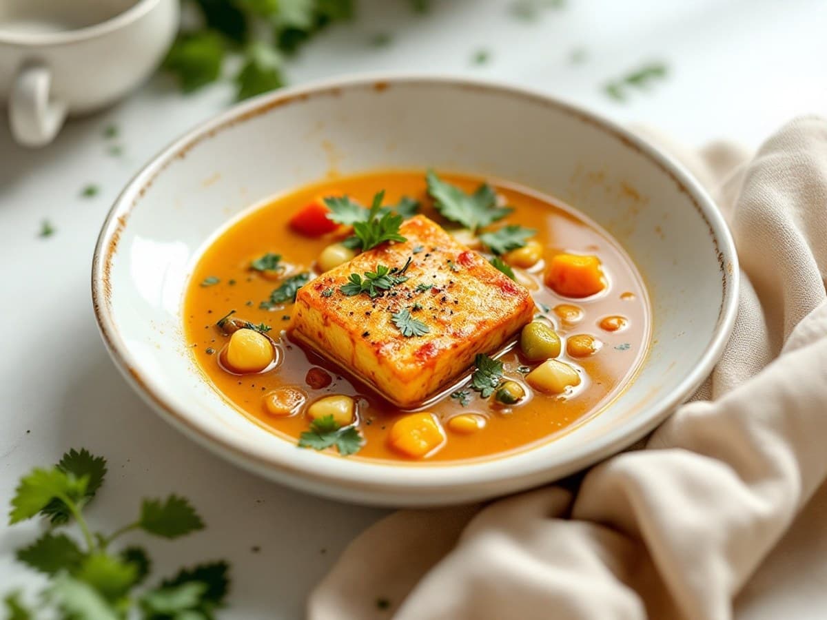 Mildes Tofu-Gemüse-Curry, kleine Portion