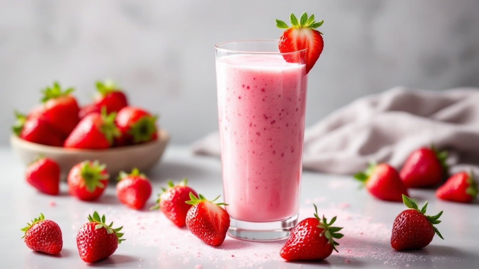 Skyr-Erdbeer-Shake