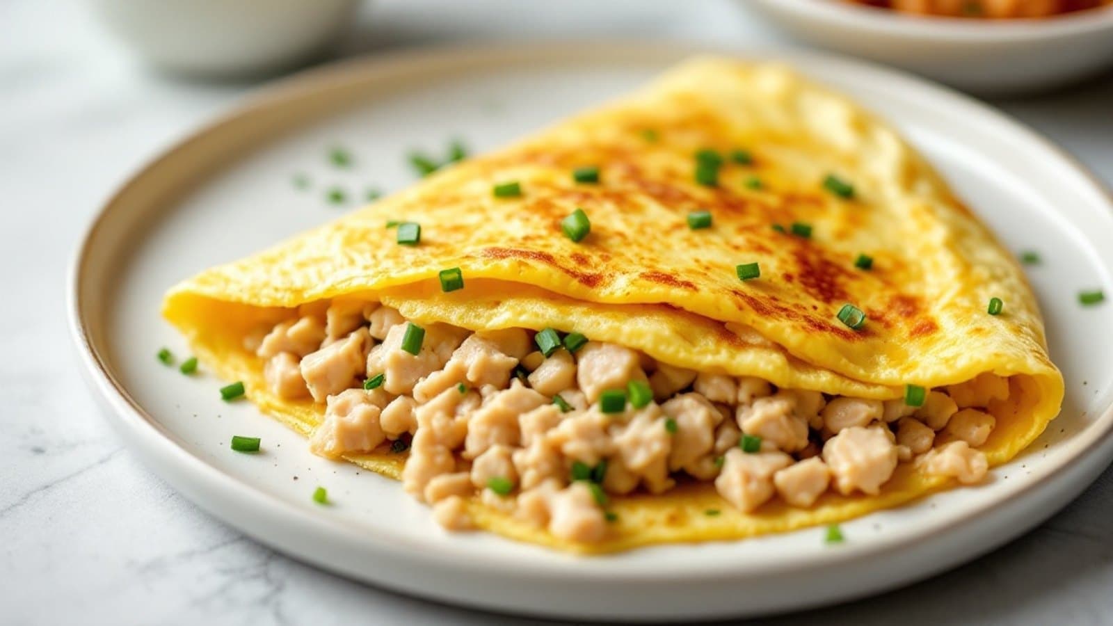 Thunfisch-Omelette, kleine Portion
