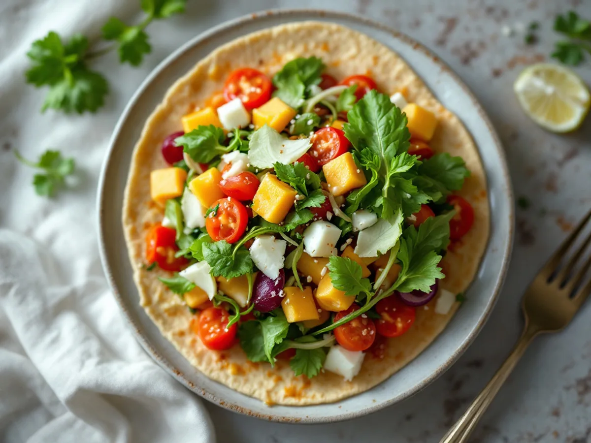 Hähnchen-Wraps mit Salat und Chili-Zitronen-Sauce